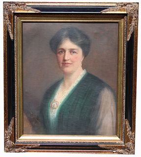 Signed, 19th C. Portrait of a Woman