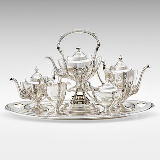 International Silver Company, Courtship five-piece tea and coffee service with tray