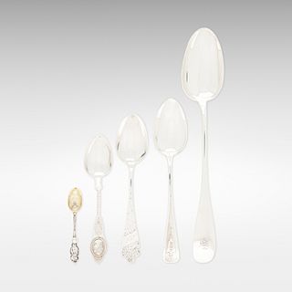 American, Large collection of flatware