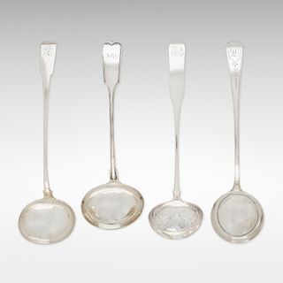 American, collection of nine ladles