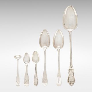 American, Large collection of spoons