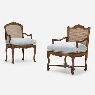 French, armchairs, set of two