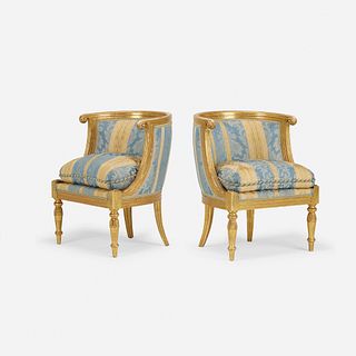 19th Century, chairs, pair