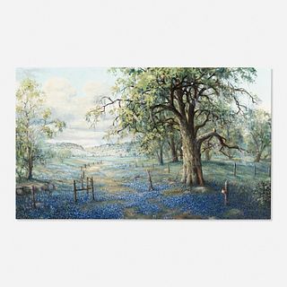 Jack Bryant, Sr., Untitled (Texas landscape with bluebonnets)