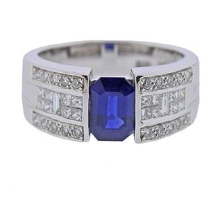 Le Vian 18K Gold Diamond Sapphire Ring