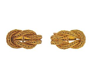 Ilias Lalaounis 18K Gold Hercules Knot Cufflinks