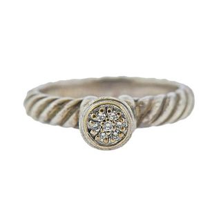 David Yurman Silver Diamond Ring