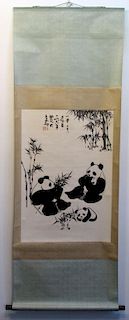 Chinese Watercolor Scroll Painting