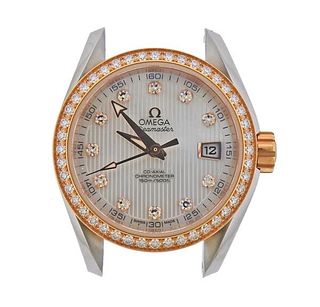 Omega Seamaster Aqua Terra Co Axial Diamond MOP Watch