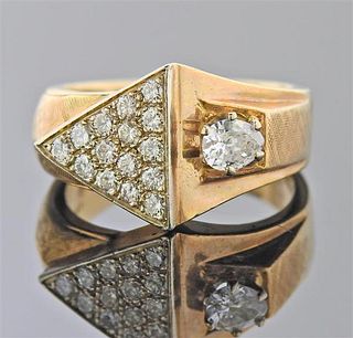 14k Gold Diamond Ring 