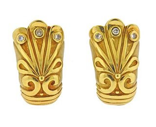 SeidenGang 18K Gold Diamond Earrings