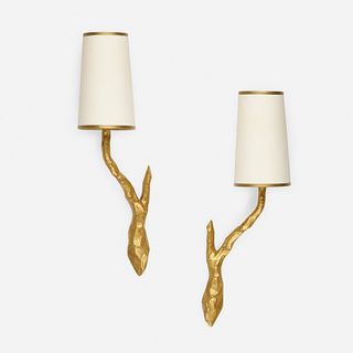 In the manner of Felix Agostini, sconces, pair