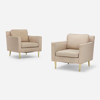 Edward Wormley, lounge chairs model 4872A, pair