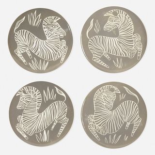 Waylande Gregory, plates, set of four