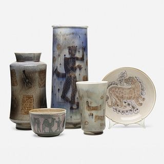 Karl Drerup, vessels, collection of five