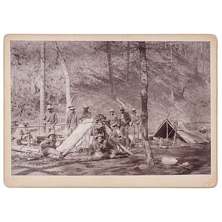 Tenth Cavalry Camp, Chloride Creek, New Mexico, circa 1890