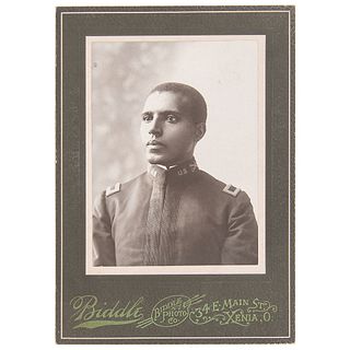 Charles Young Cabinet Card, Xenia, Ohio, circa 1894 with Inscription by William Sanders Scarborough