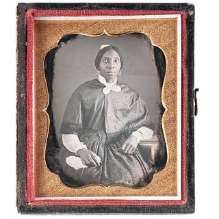 Daguerreotype of an Elegant African American Woman, circa 1850