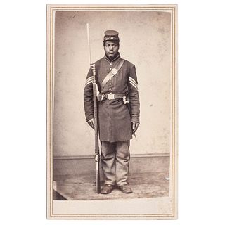 Joseph Taylor, 108th USCT CDV, Rock Island, Illinois, circa 1863