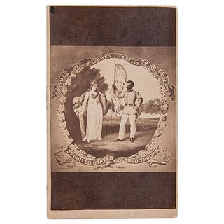 3rd USCT Banner CDV by D.B. Bowser, Philadelphia, circa 1865