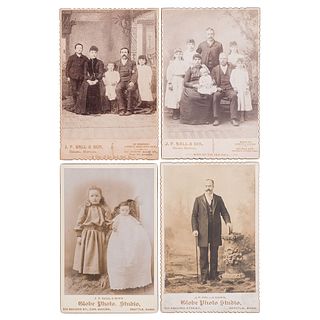 J.P. Ball Cabinet Cards, Helena & Seattle, circa 1888-1902