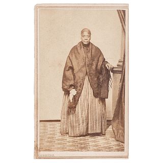 African American Woman with Black Shawl, CDV, Woodstock, Vermont, circa 1868