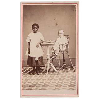 Little Jim Plum & Maid CDV, 1869