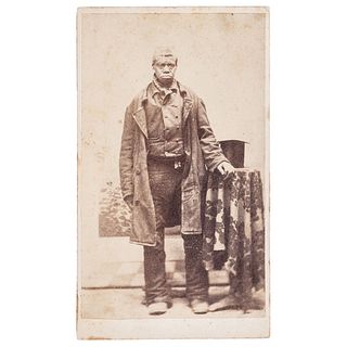 African American Man in Coat, CDV, circa 1870