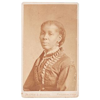Seated African American Woman, CDV, Philadelphia, circa 1885