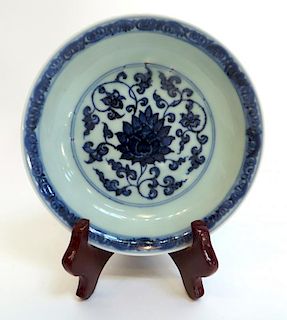 Antique Blue & White Plate