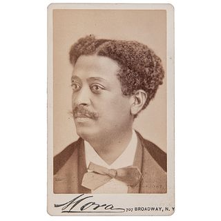 Joseph White Afro-Cuban Composer & Violinist, CDV by Mora, New York, circa 1875-1877