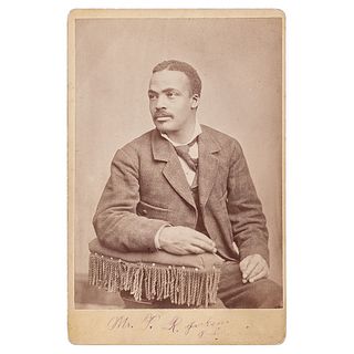 Mr. P.R. Jackson, Jubilee Singer Cabinet Card, Sacramento, California, circa 1880