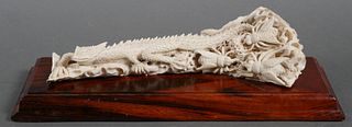 Carved Bone BEARDED DRAGON Sculpture