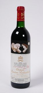 WINE: 1986 Chateau Mouton Rothschild bottle