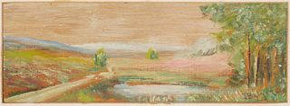BALMER, Landscape Miniature Painting, 19C