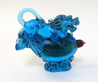 Blue Lion Peking Glass Snuff
