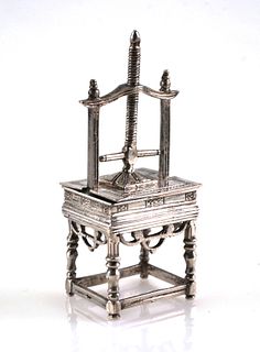 Dutch Silver Miniature Mechanical Press