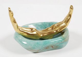 Gold Gilt Bronze Sculpture by Sheila Finn 