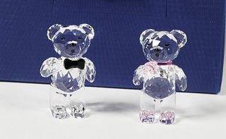 (4) Swarovski Crystal Teddy Bear Figurines