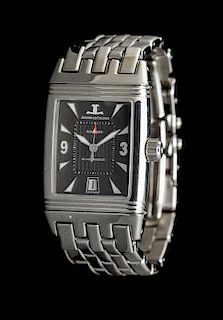 A Stainless Steel Reverso Wristwatch, Jaeger LeCoultre,
