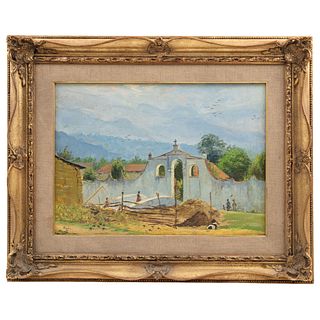 MARIO ALMELA, Vista rural, Oil on canvas, Signed and dated 79, 14.9 x 20.8" (38 x 53 cm)