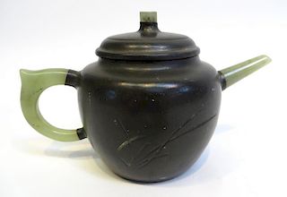 Jade And Yixing Teapot