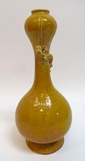 Yellow Glazed Vase