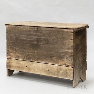 Early Pine One-drawer Blanket Chest, 18th century, ht. 34, wd. 50, dp. 20 1/2 in.