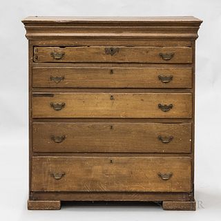 Queen Anne Cherry High Chest Top, ht. 41, wd. 38, dp. 19 in.