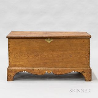 Country Pine Six-board Chest, 18th/19th century, ht. 22 1/2, wd. 41, dp. 18 in.