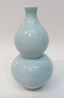 Double Gourd Vase In Light Blue