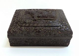 Chinese Carved Lacquer Box