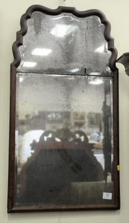 Queen Anne mirror in 2 parts, c. 1750, top part cracked, ht. 34". Provenance: The Vincent Family Collection, Fairfield, Connecticut.