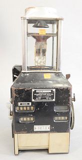 1914 Johnson Fare Box Co. for the New York to Chicago Bus, serial no. 67334, does not appear to be in working condition, 20" x 7" x 7". Provenance: Fr
